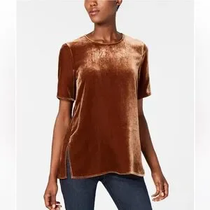 Eileen Fisher Tops Eileen Fisher Velvet Nutmeg Top Poshmark